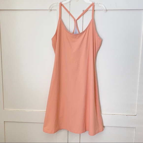 Outdoor Voices Exercise Apricot Pink Dress Medium - Picture 4 of 8